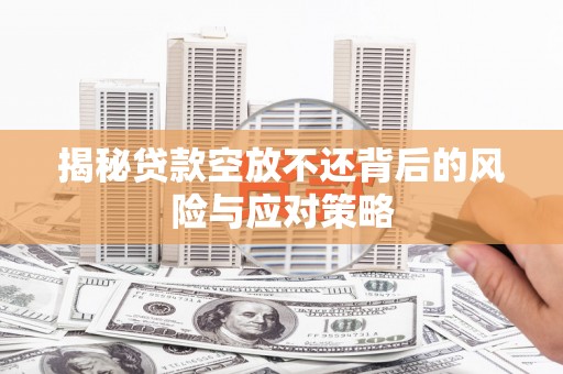那坡揭秘贷款空放不还背后的风险与应对策略