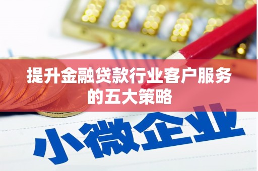 阳山提升金融贷款行业客户服务的五大策略